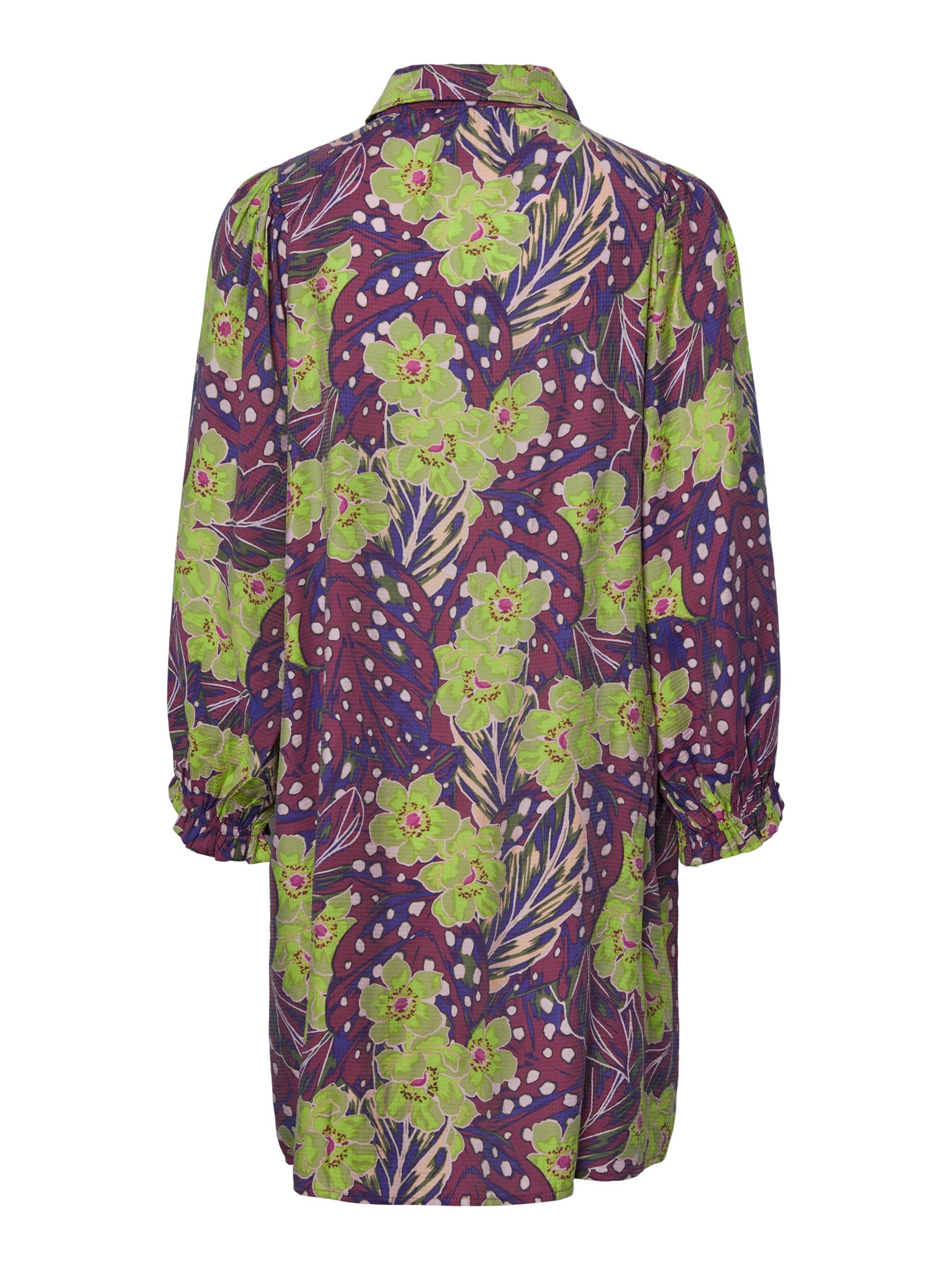 YAS Shirt Dress 'EMILI' in Purple