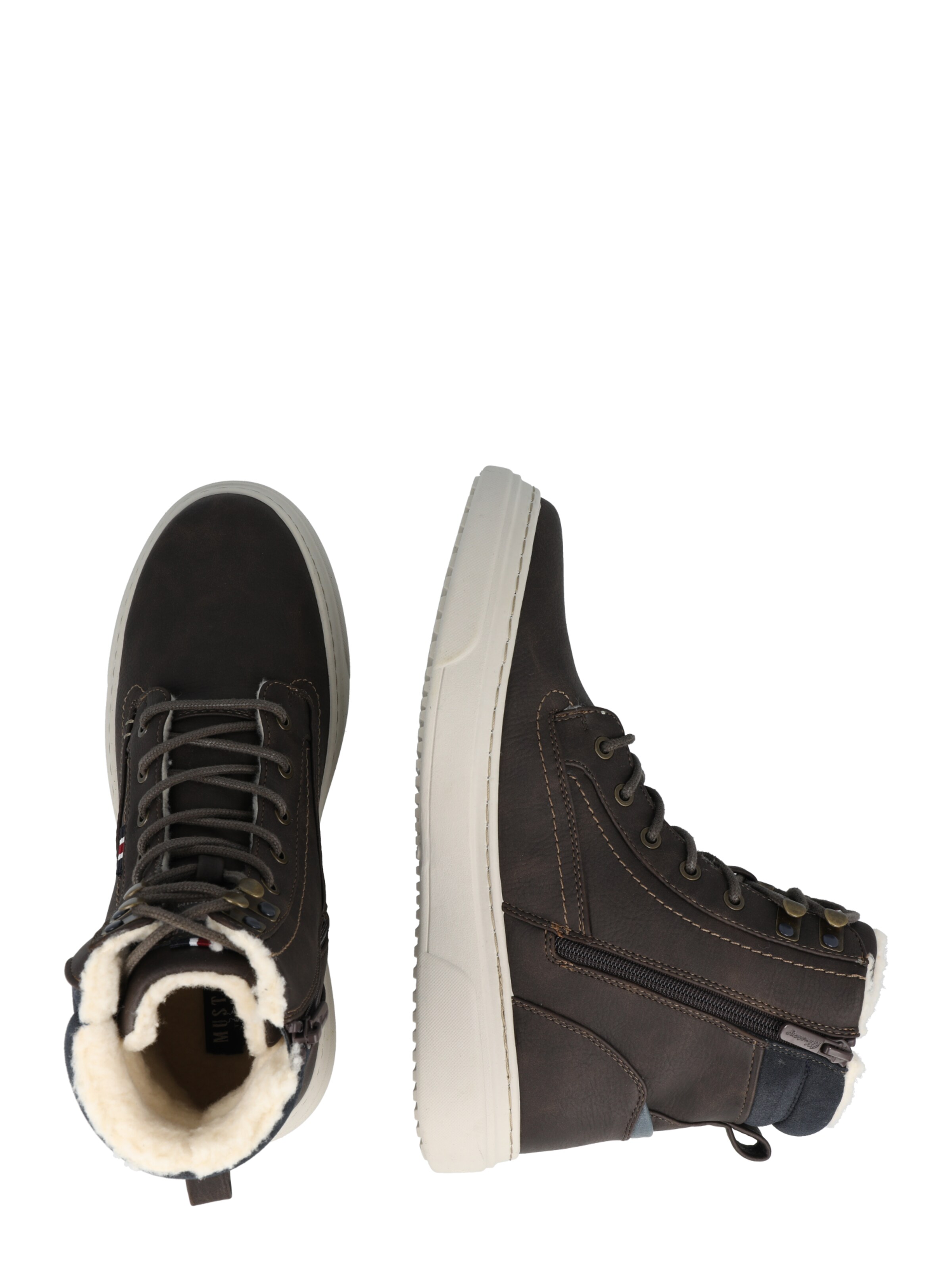 Bottines à lacets MUSTANG en marron