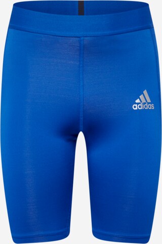 ADIDAS SPORTSWEAR - Pantalón deportivo 'Techfit ' en azul: frente