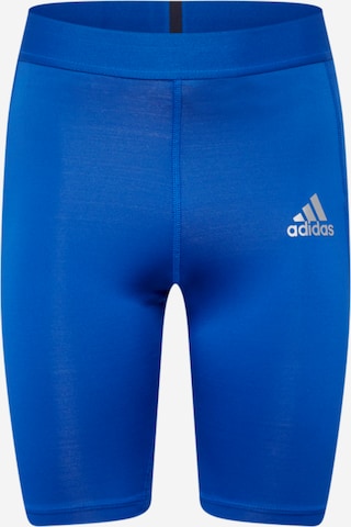 ADIDAS SPORTSWEAR - Calças de desporto 'Techfit ' em azul: frente