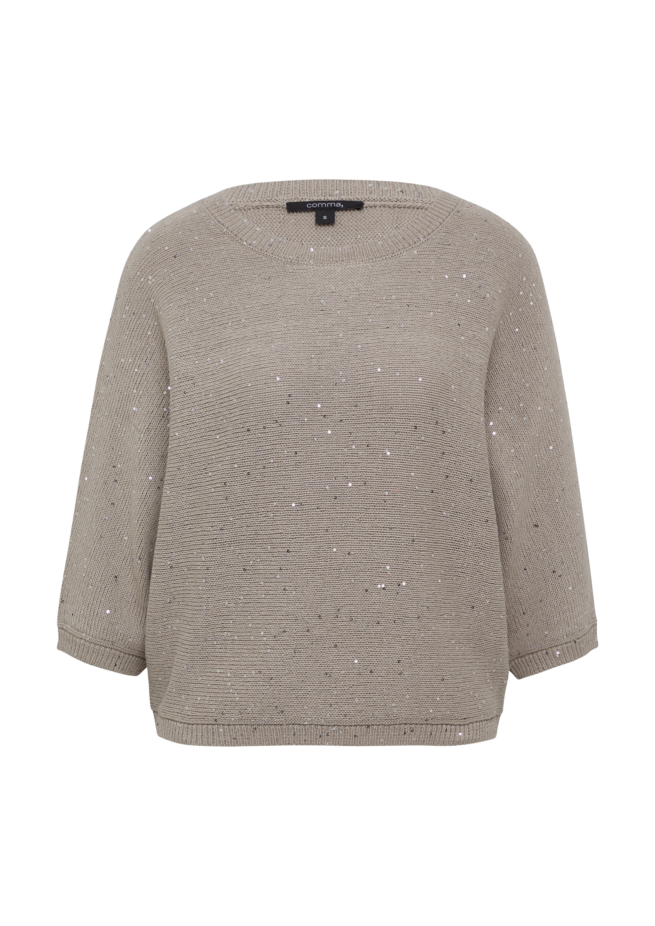 COMMA Pullover in Beige: Vorderseite