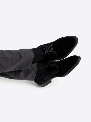 Chaussettes 'Chaussettes homme en coton égyptien gazé (lot de 6)' GYRAFF en noir