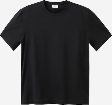 Tricou 'BELLOW' de la MANGO MAN pe negru: față