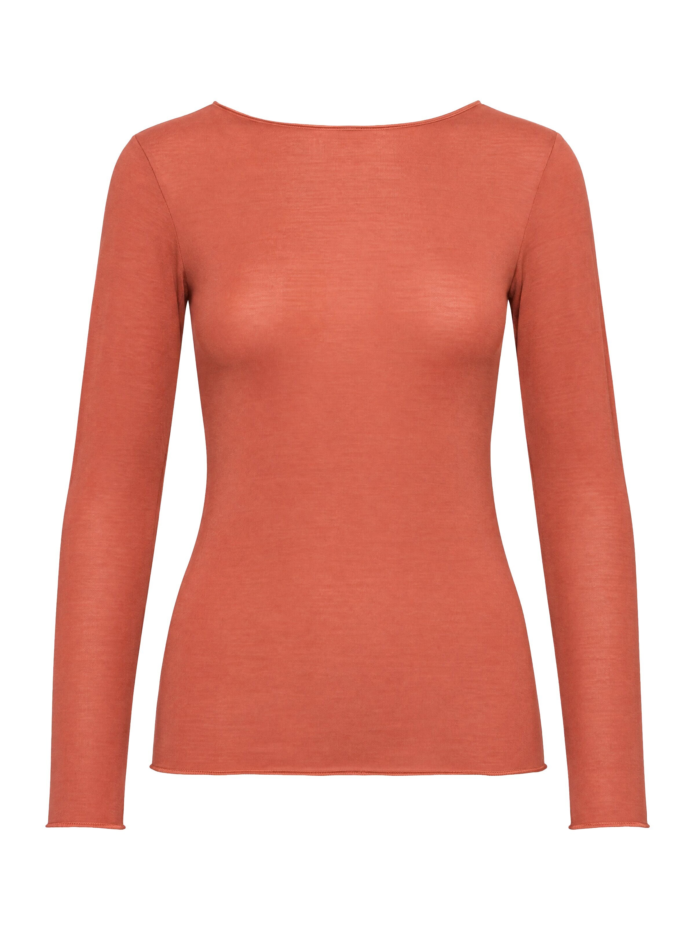 Ciocca Onderhemd 'Cashmere undershirt barchetta' in Oranje: voorkant