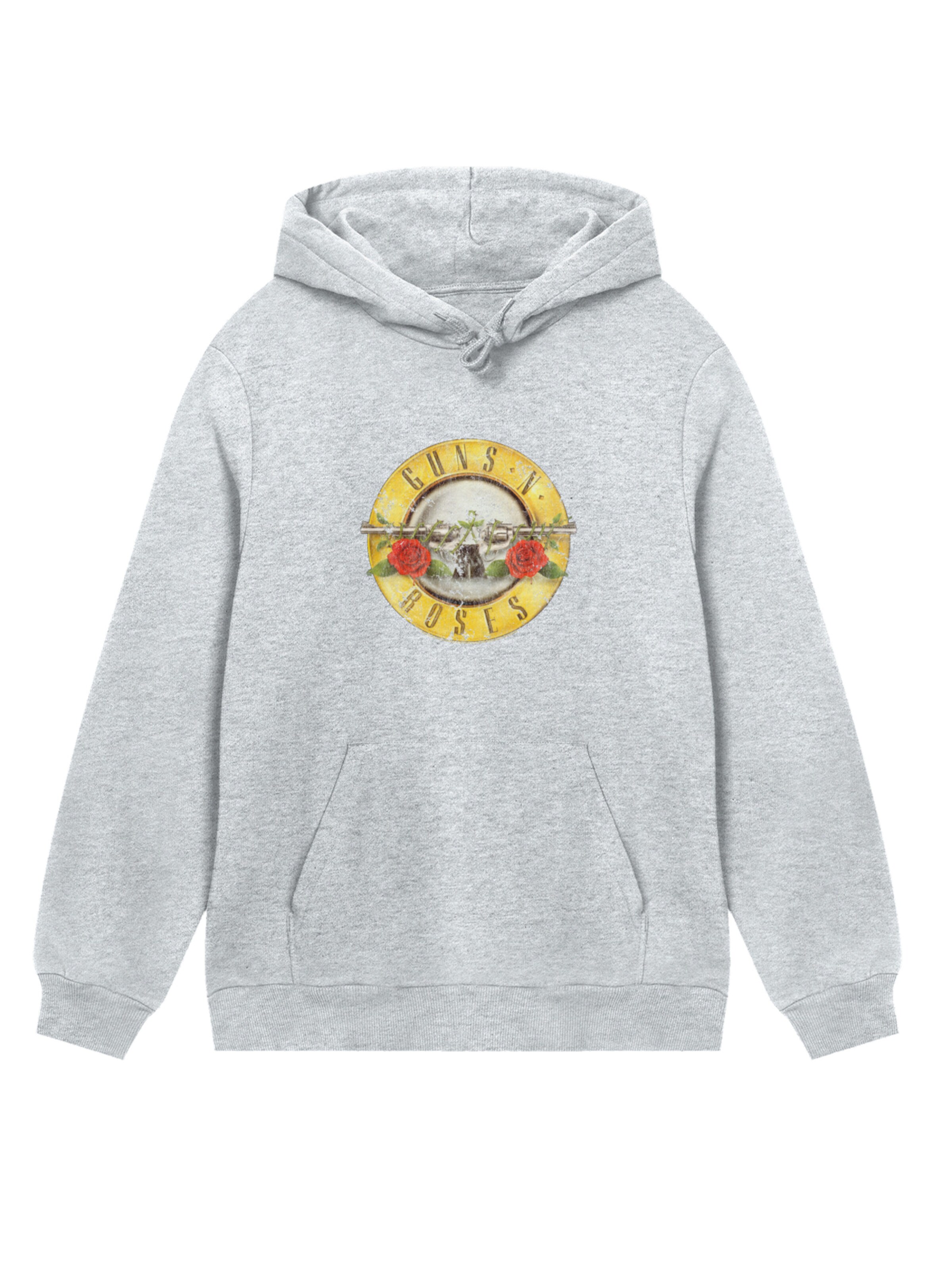 Pull-over 'Guns 'n' Roses' F4NT4STIC en gris : devant