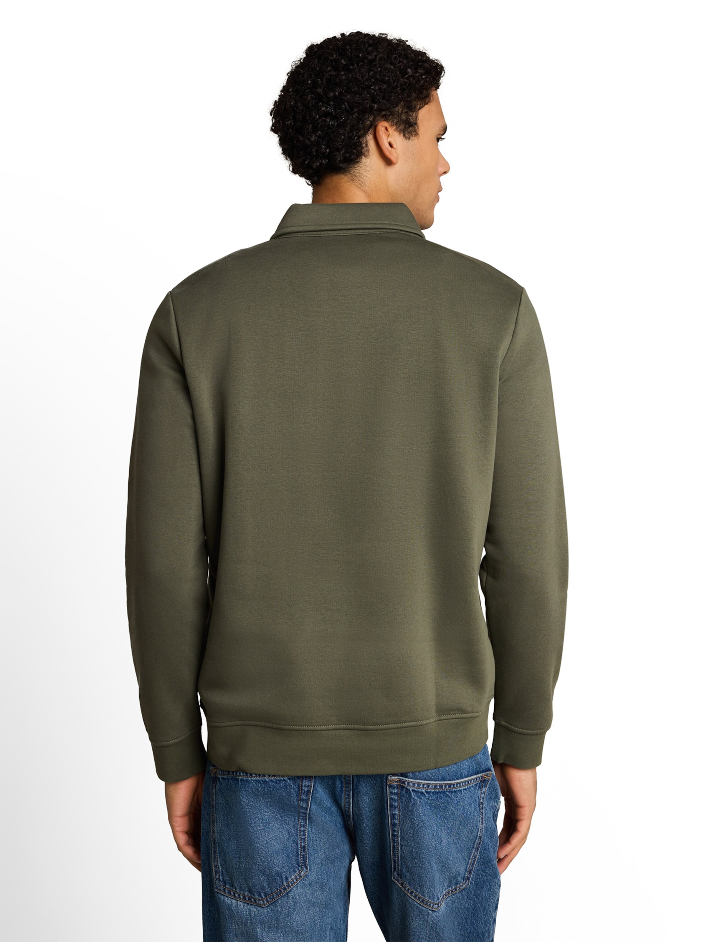 TOM TAILOR DENIM Sweatshirt in Grün