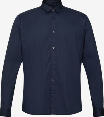 Coupe slim Chemise ESPRIT en bleu : devant