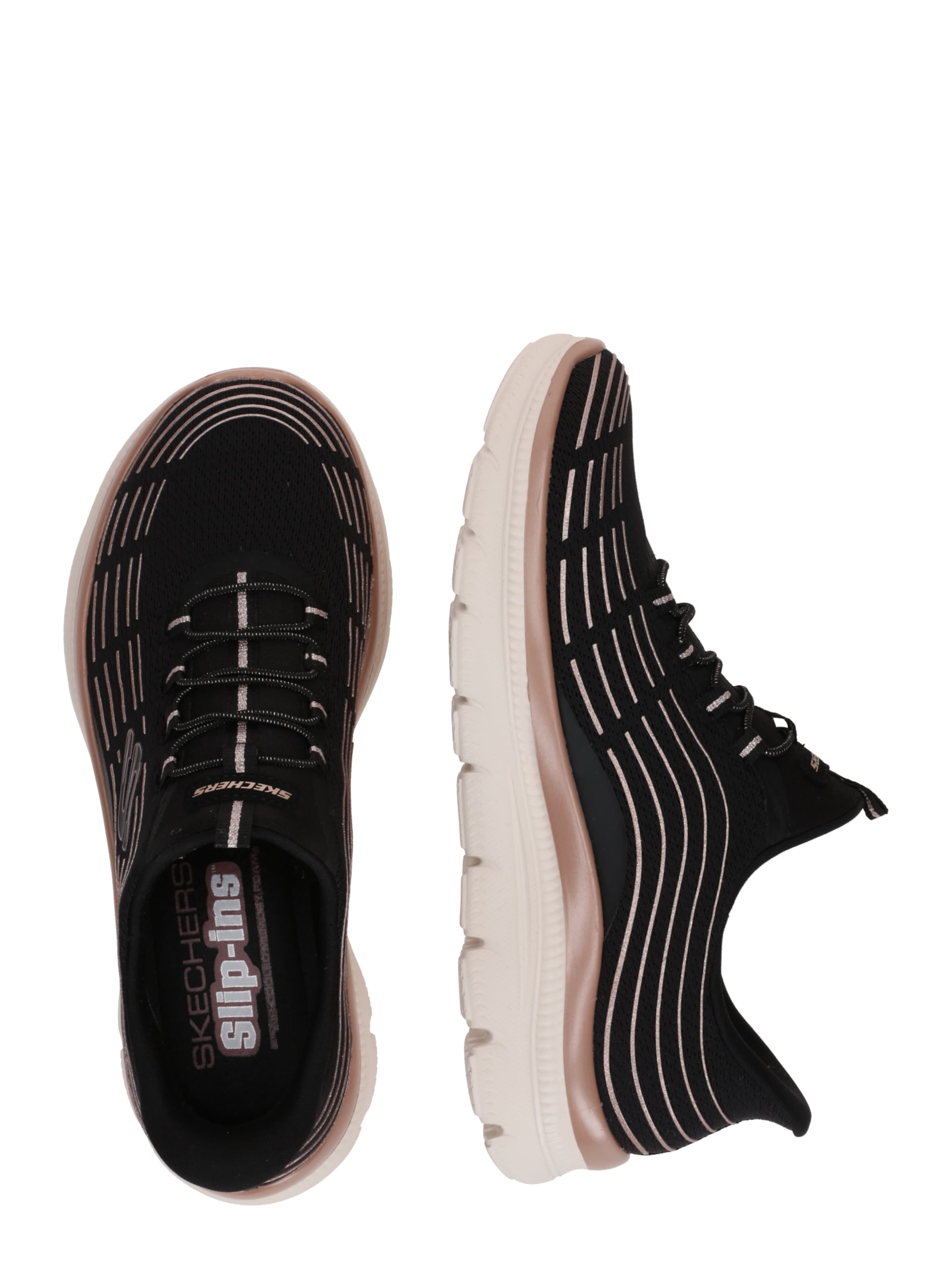 Teniși 'SUMMITS PLUS' de la SKECHERS pe negru