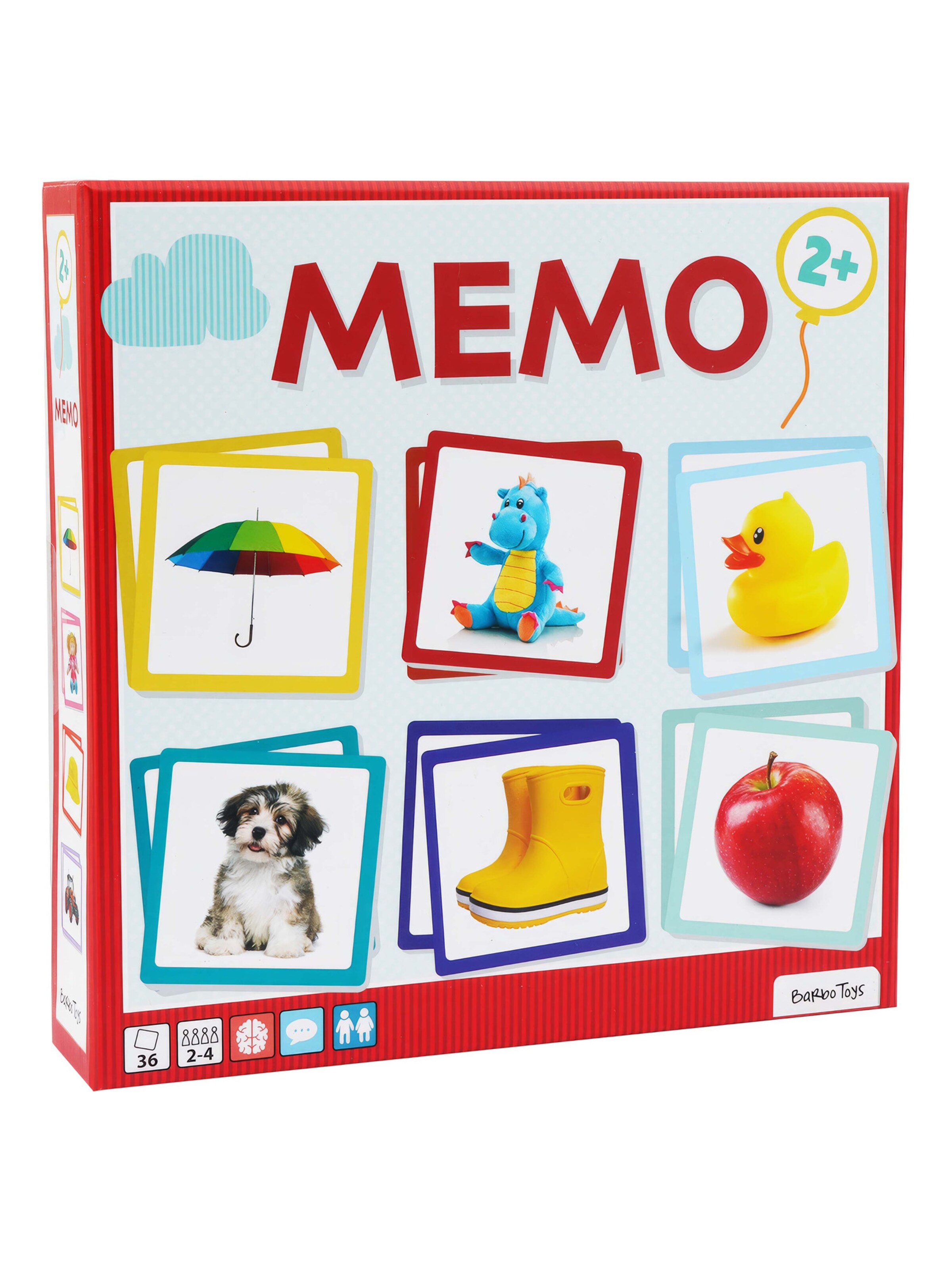 Barbo Toys Spel 'Mein erstes Memo' in Blauw: voorkant