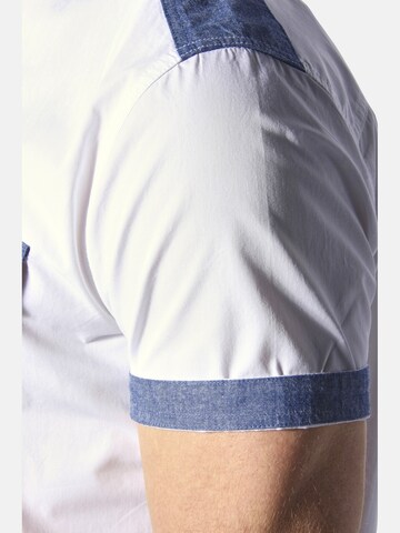 Jan Vanderstorm Comfort fit Button Up Shirt 'Herkko' in White