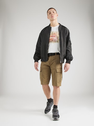 BLEND Regular Cargo trousers in Brown