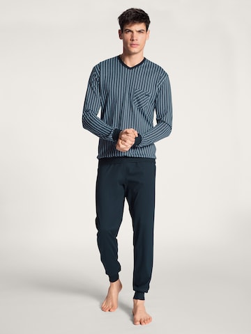 Pyjama long 'Relax Imprint' CALIDA en bleu : devant