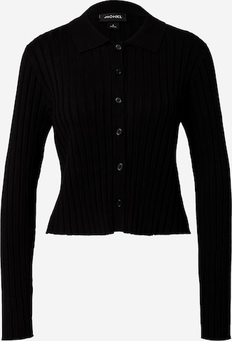 Monki Knit cardigan in Black: front