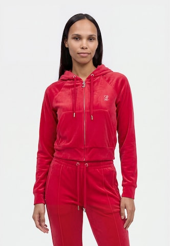 Juicy Couture Petite Ζακέτα φούτερ 'MADISON' σε κόκκινο: μπροστά