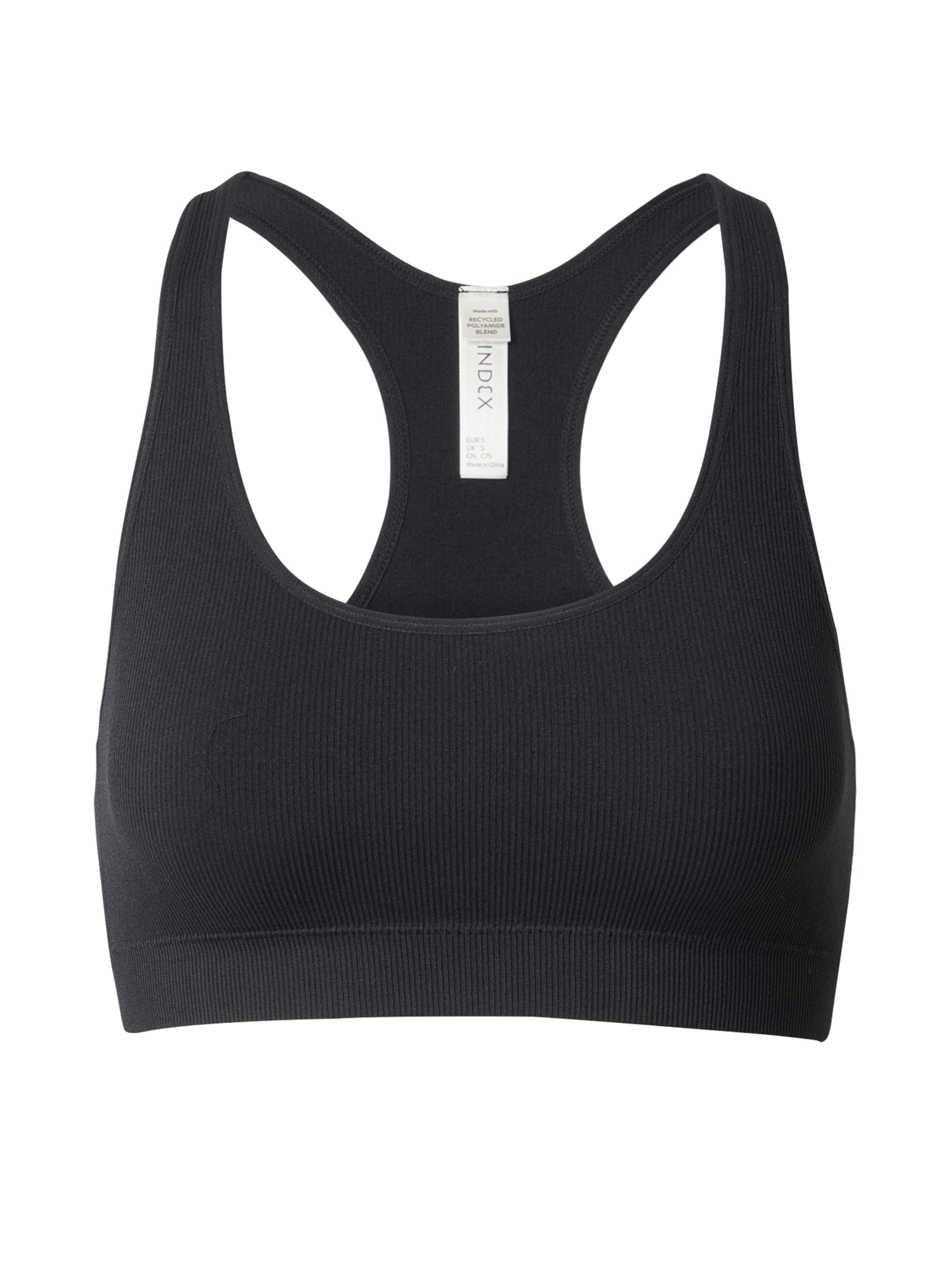 Lindex Μπουστάκι Σουτιέν σε μαύρο: μπροστά