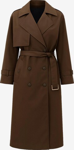 Manteau mi-saison MANUKA en marron : devant