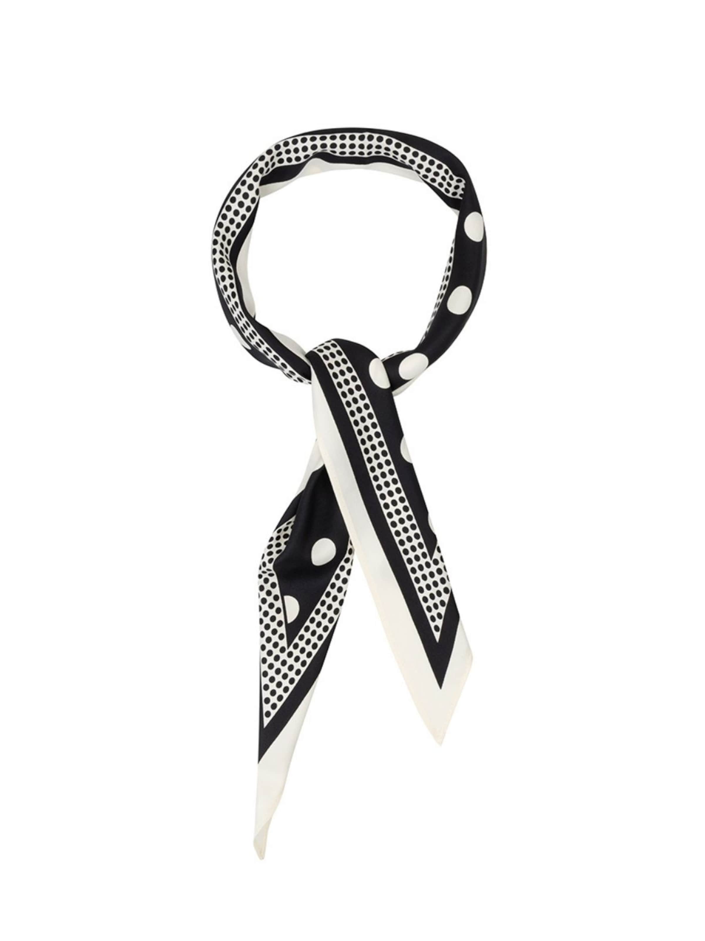 Écharpe tube 'Dottie Dot Scarf' Club Manhattan en noir : devant