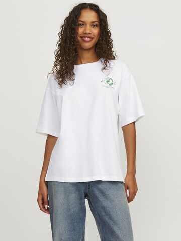 JJXX Oversized shirt in Wit: voorkant