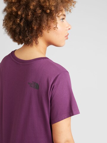 Maglietta 'SIMPLE DOME' di THE NORTH FACE in lilla