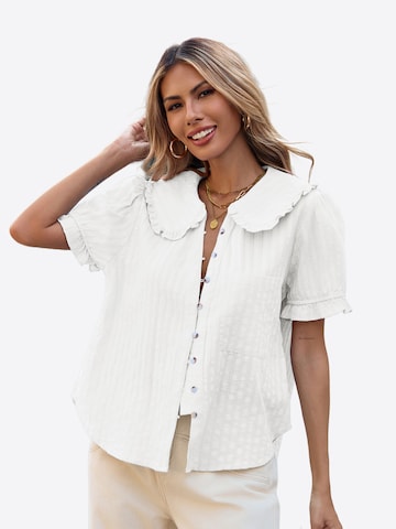 Bluză de la Imily Bela pe alb: față