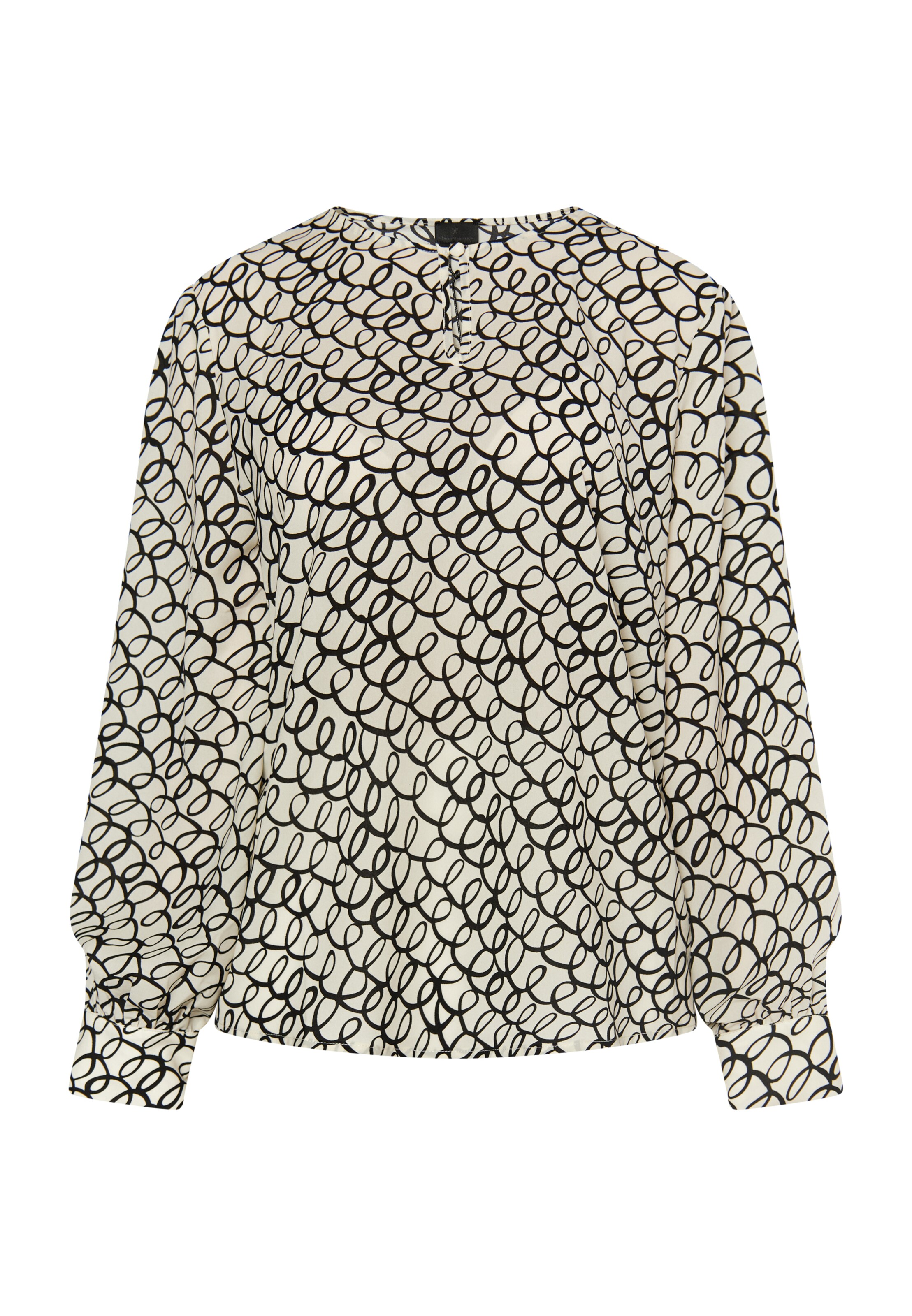 DreiMaster Klassik Μπλούζα σε μπεζ: μπροστά