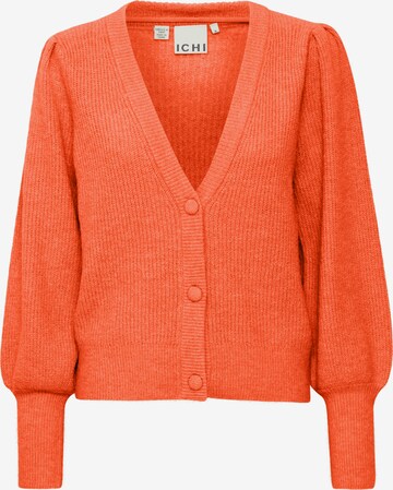 ICHI Strickjacke 'DUSTY' in Orange: predná strana