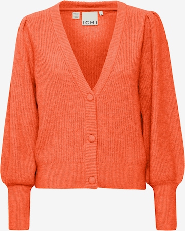 ICHI Cardigan 'DUSTY' i orange: forside