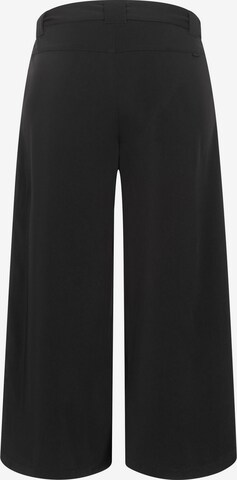 Ragwear Wide leg Pleat-Front Pants 'Yara' in Black