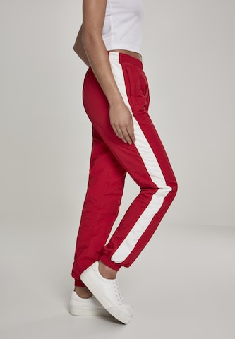 Urban Classics Tapered Broek in Rood