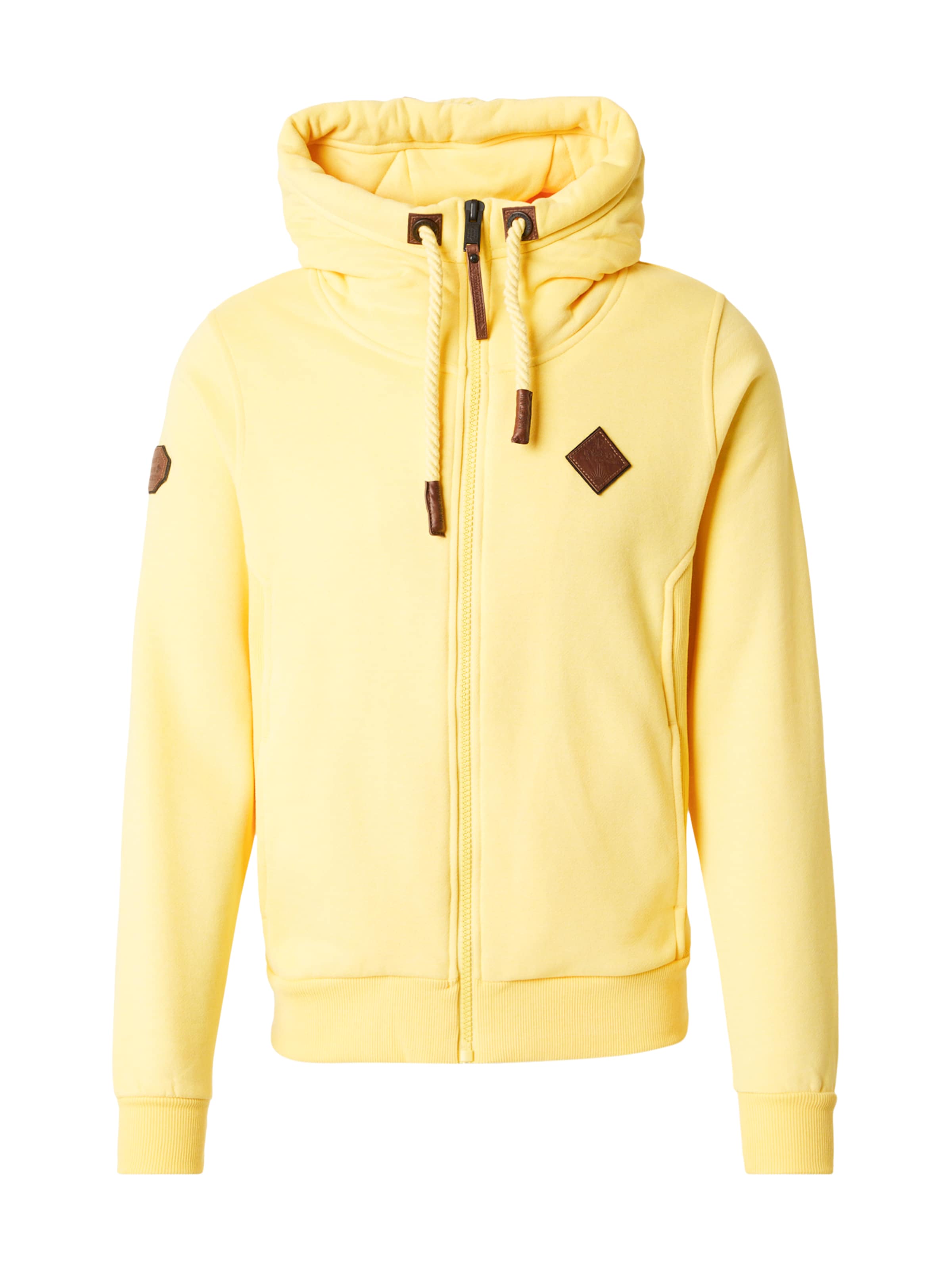 naketano Sweatjacke in Gelb: Vorderseite