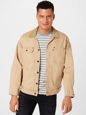 LEVI'S ® - Casaco meia-estação 'Sunset Trucke' em bege: frente