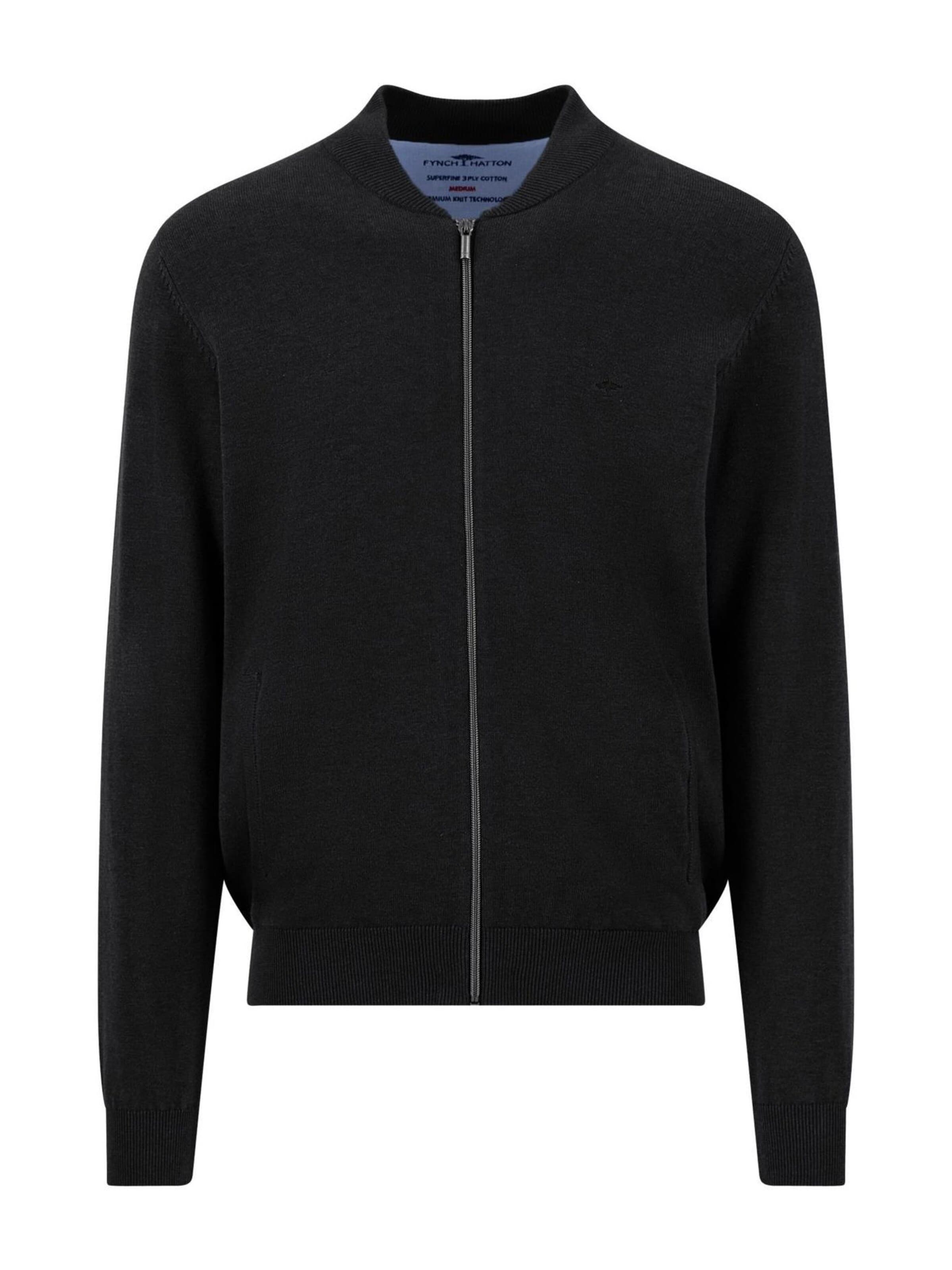 Vestes en maille FYNCH-HATTON en noir : devant