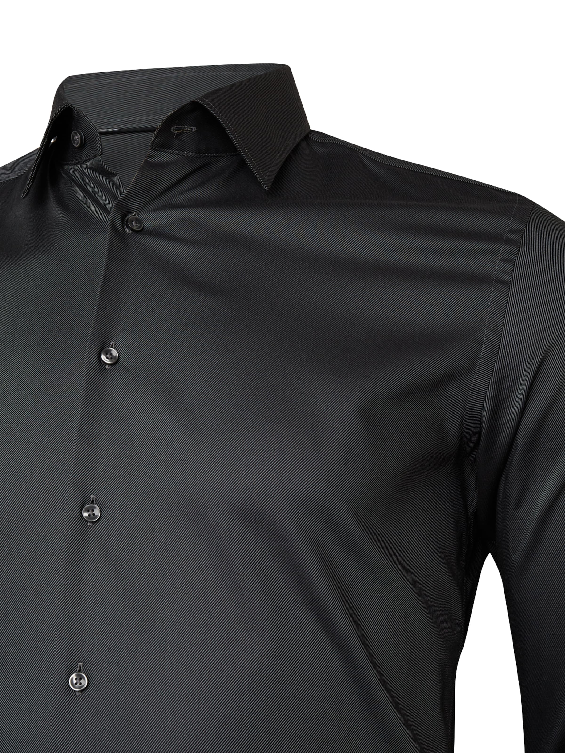 BOSS Slim Fit Hemd 'Hank' in Grau