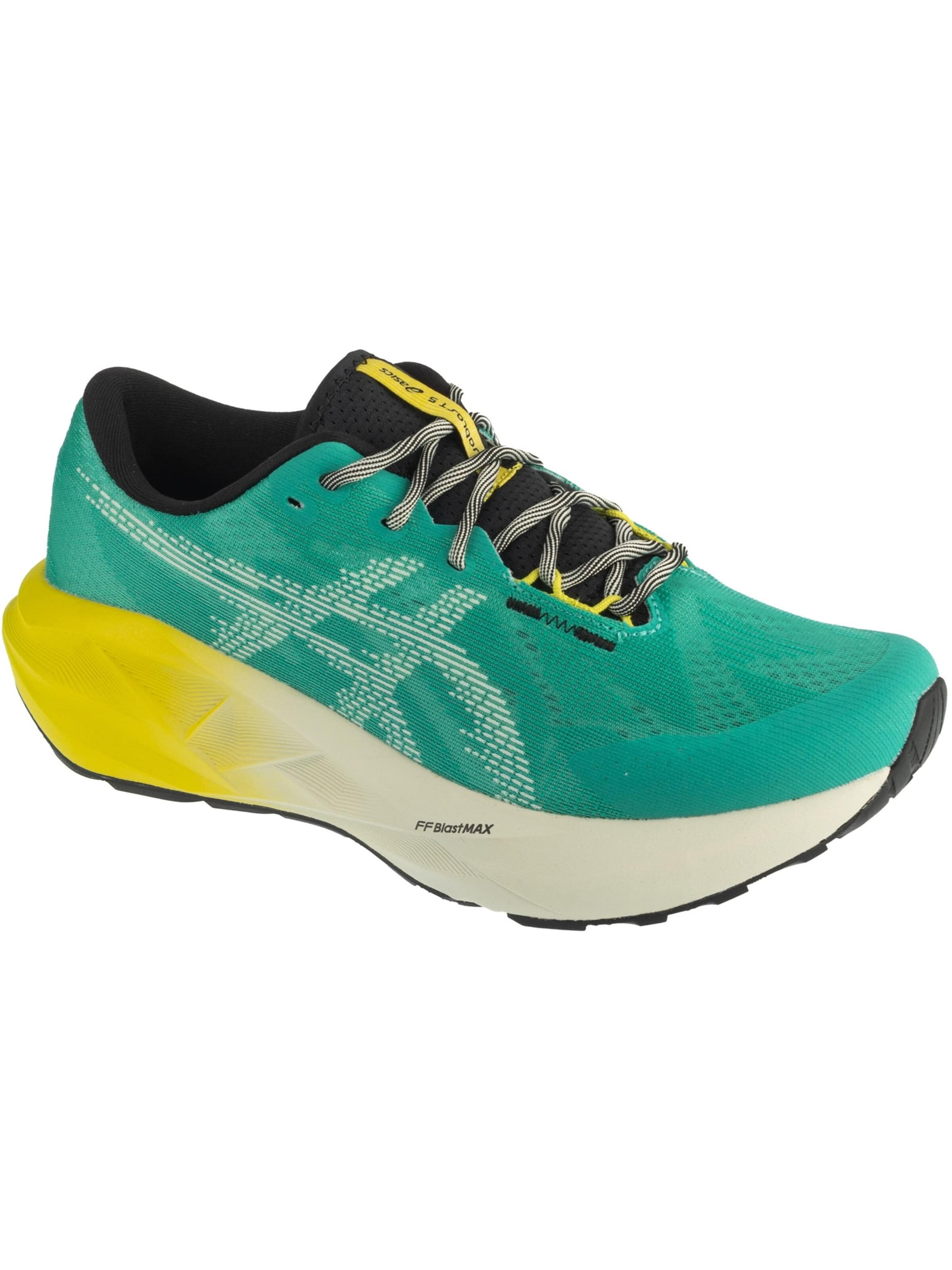 ASICS Loopschoen 'Novablast 5 TR' in Groen: voorkant