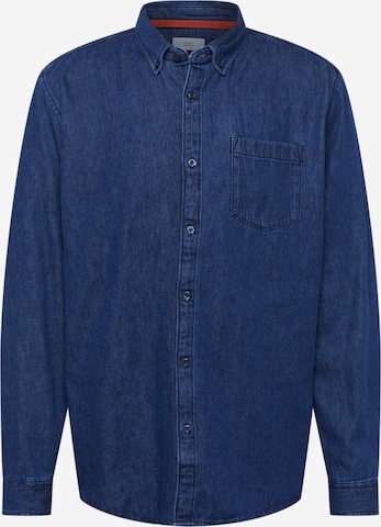 EDC BY ESPRIT Button Up Shirt in Blue: front