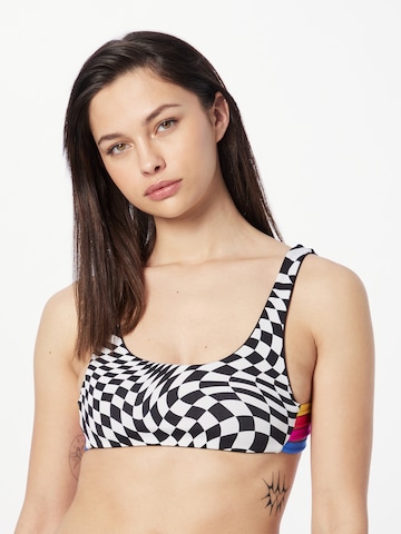 Hurley Bustier Sportbikinitop 'NASCAR' in Schwarz: predná strana