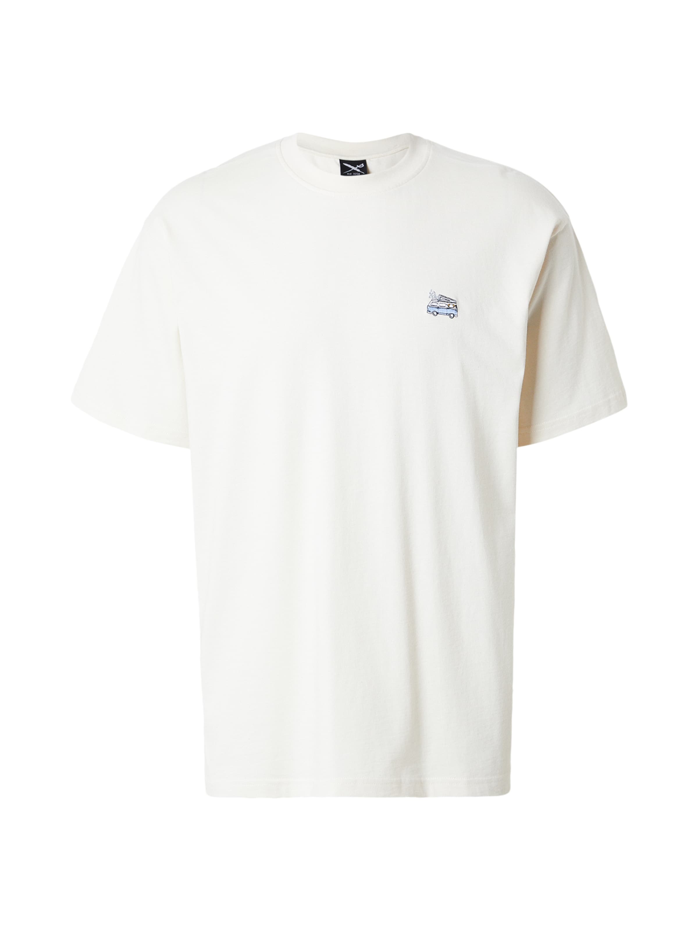 Iriedaily Тениска 'Smokin Van' в бяло: отпред