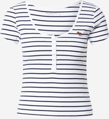 T-shirt Abercrombie & Fitch en bleu : devant