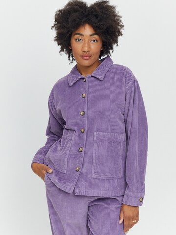mazine Between-Season Jacket ' Naica Shacket ' in Purple: front