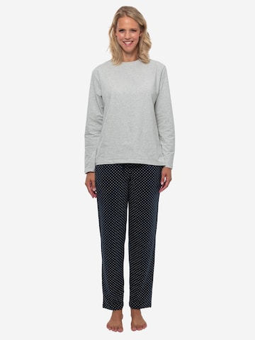 SCHIESSER Pajama 'Cotton' in Blue