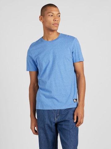 T-Shirt QS en bleu : devant