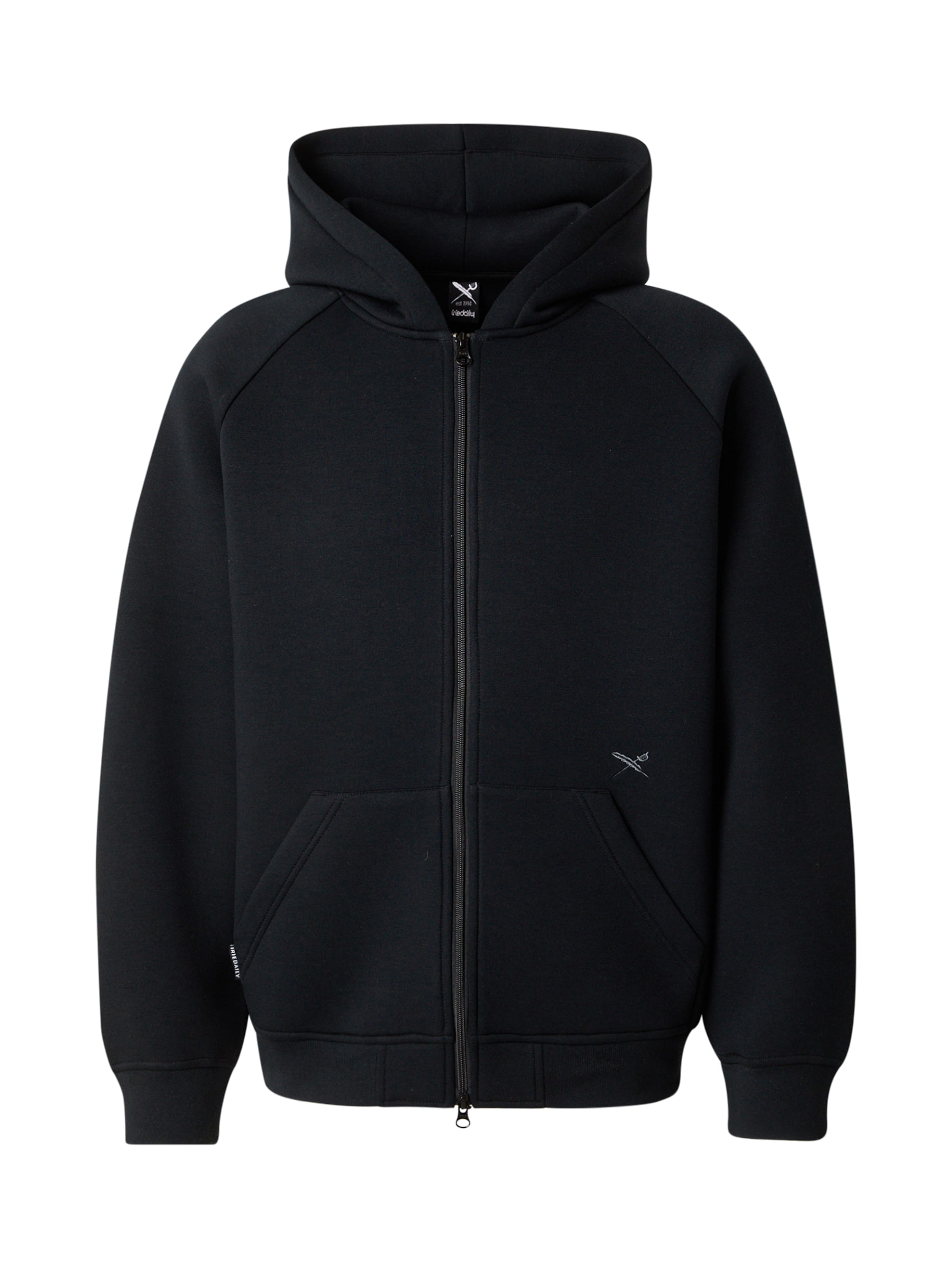 Iriedaily Суичъри с качулка 'Enzo' в черно: отпред