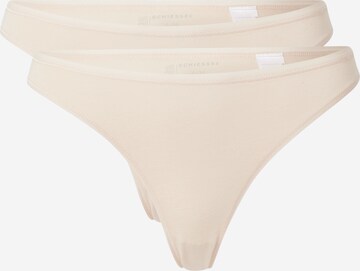 SCHIESSER String in Beige: voorkant