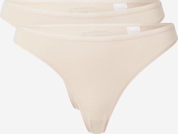 SCHIESSER String in Beige: voorkant