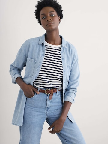 Camicia da donna 'Starboard' di Seasalt Cornwall in blu: frontale
