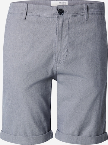 SELECTED Брюки-чинос 'SLHLUTON' в Синий: спереди