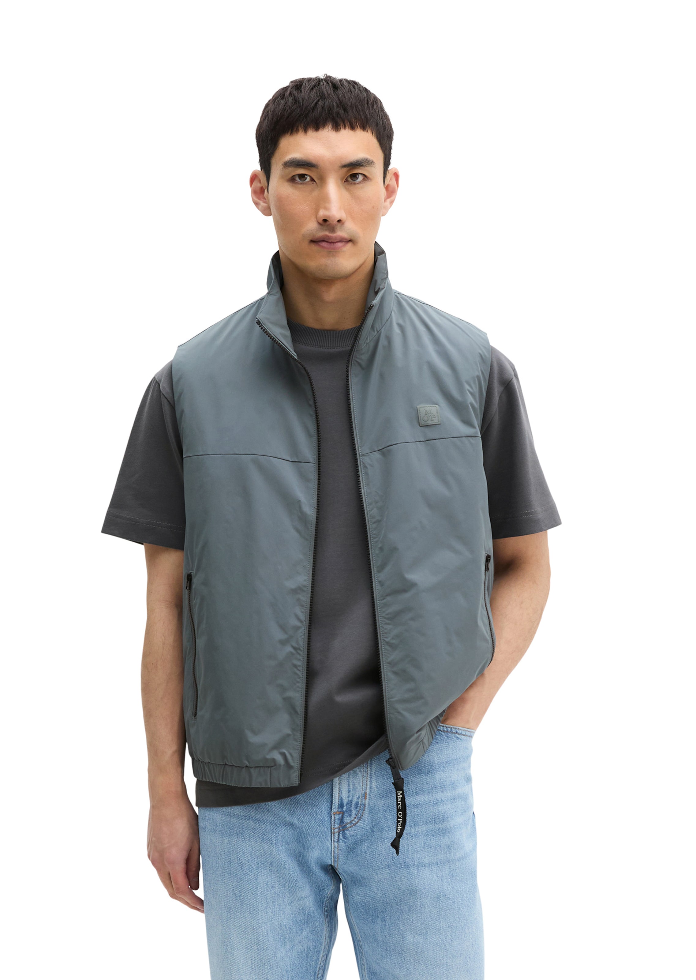 Marc O'Polo Vest in Grey: front