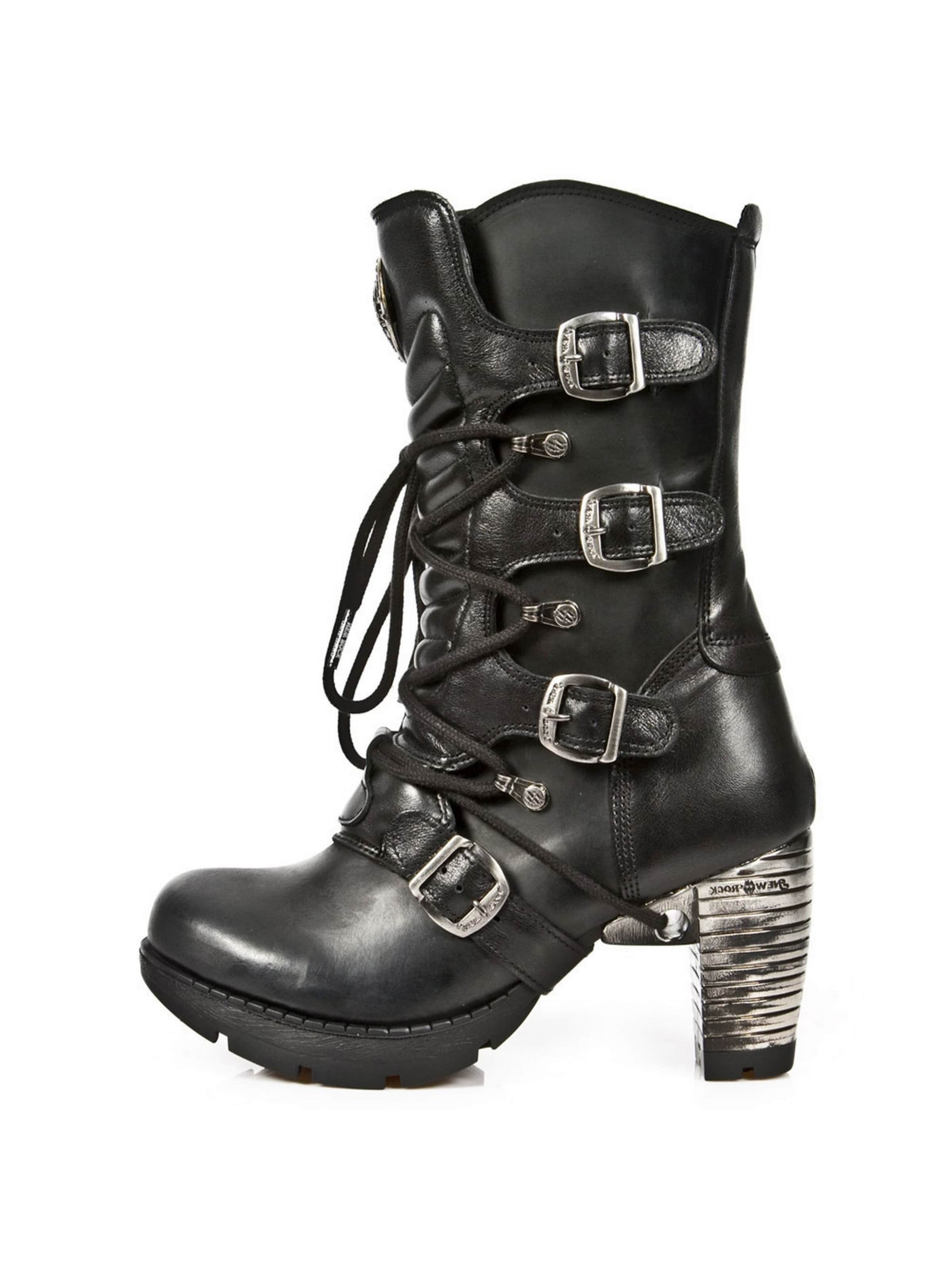 New Rock - Botas con cordones 'M-TR003-S1' en negro