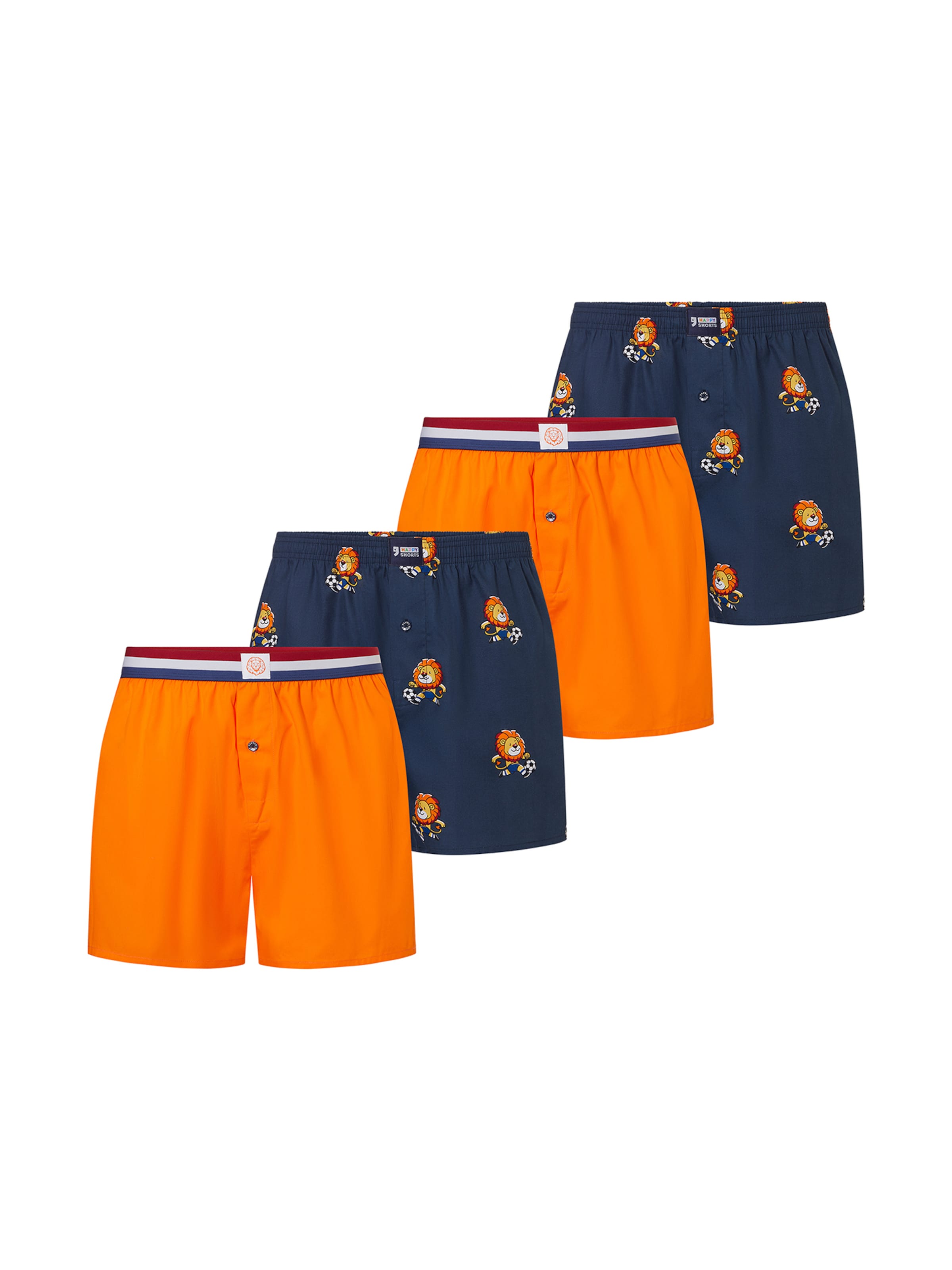 Boxers ' Koningsdag ' Happy Shorts en bleu : devant