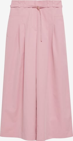 Wide Leg Pantalon COMMA en rose : devant